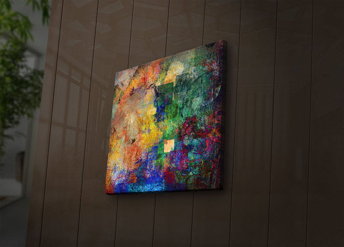 Wallity Cuadro Decorativo en Lienzo Iluminado con LED 40 x 40 cm